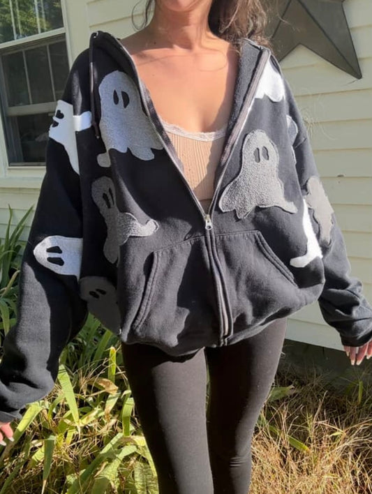 Ghostly hoodie  (2xlg)